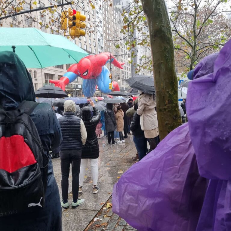 המצעד בגשם שוטף