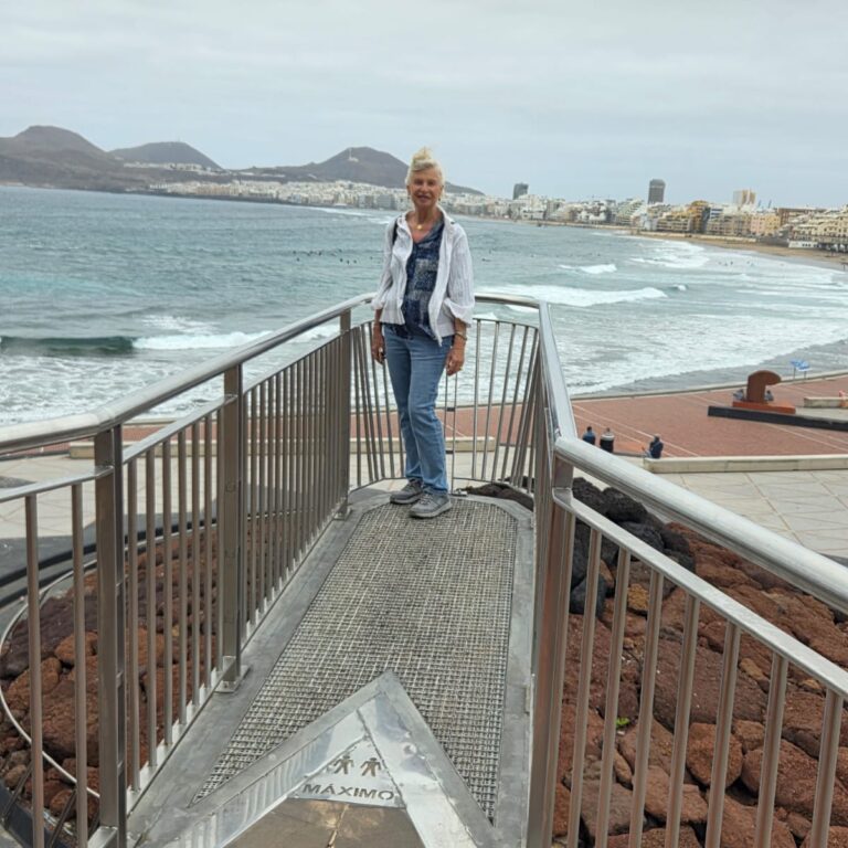 צביה על המזח בגראן קאנרייה